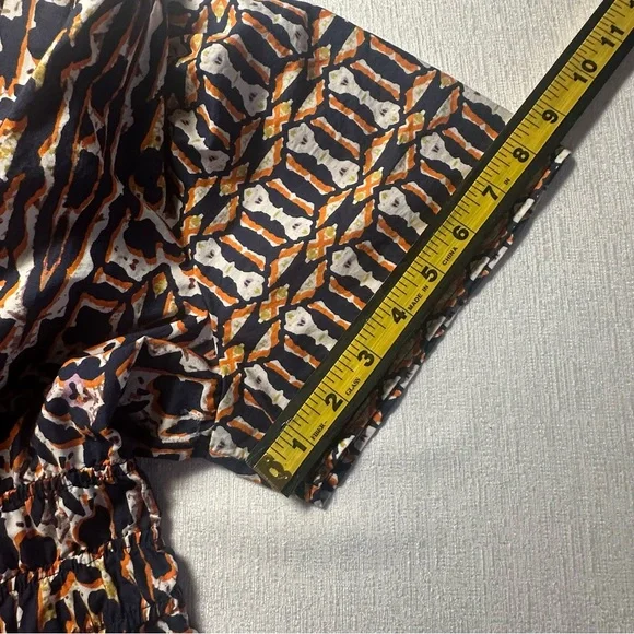 Anthropologie Maeve Somerset Maxi Dress Printed Short Sleeve  XS P - Picture 9 of 14